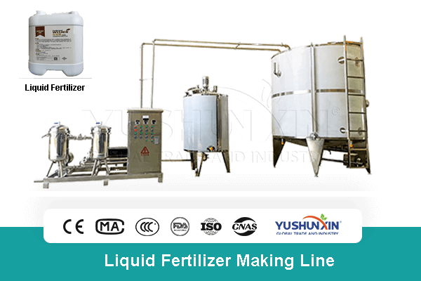 Liquid fertilizer making line
