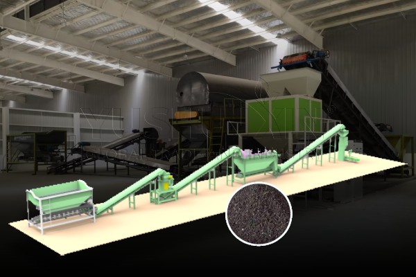 powder organic fertilizer production line
