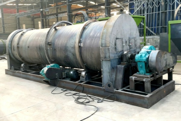 Rotary churning fertilizer granulator manufacturing