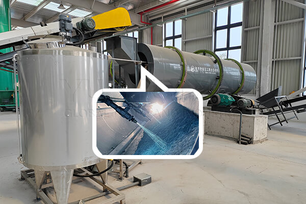 automatic fertilizer coating system