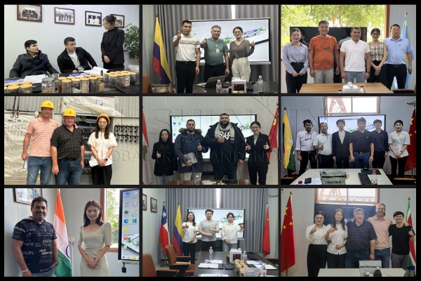 customer visit the YUSHUNXIN fertilizer machine factory