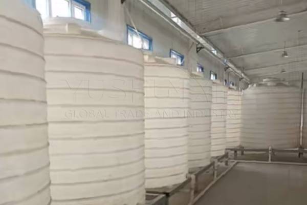 semi-transparent storage tanks for liquid biofertilizer making