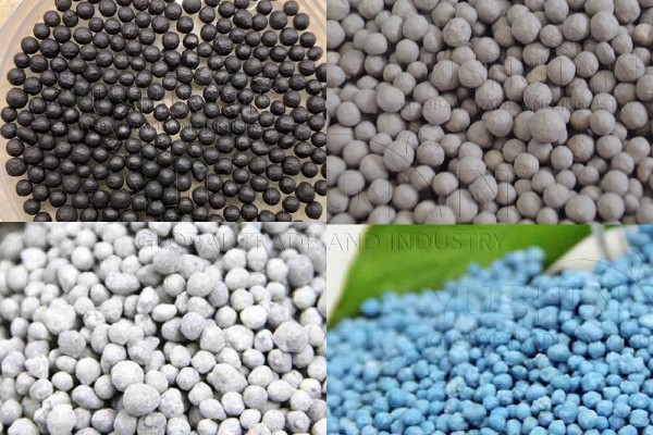 various fertilizer pellets from YUHSHUNXIN fertilizer granulator machines