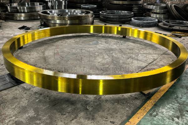 Riding wheel to support fertilizer dryer drum