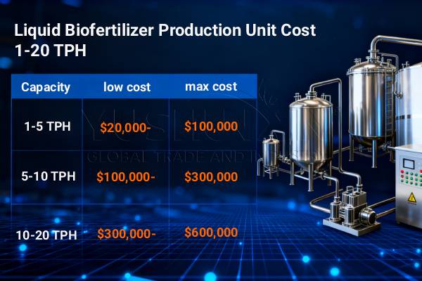 bio liquid fertilizer system costs