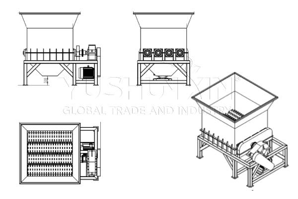 design of bag agglomerated fertilizer breaker machine