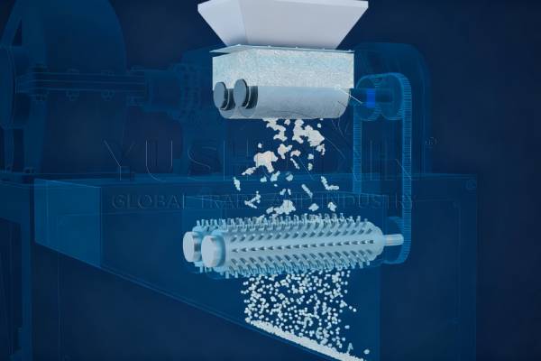 double roller prlletizer working principle