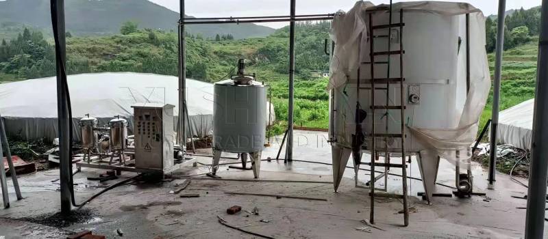 instalación simple de un sistema de fertilizante líquido