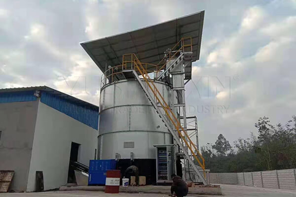 vertical fertilizer fermentation pot of 100 m³