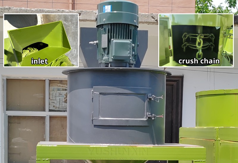 chain plate fertilizer grinder