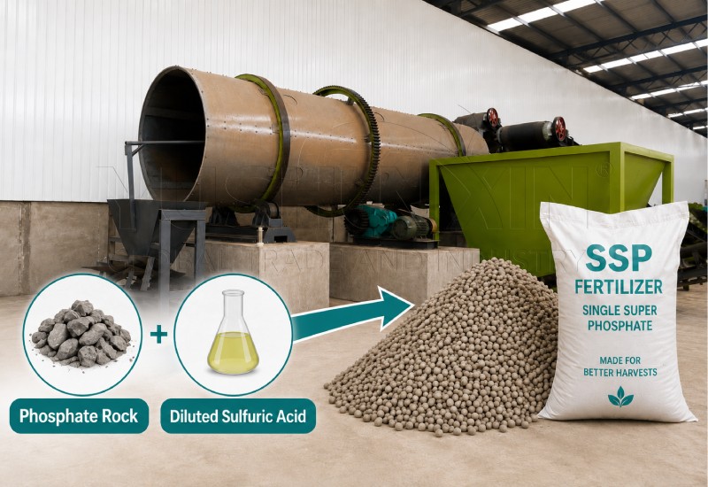 SSP Phosphate fertilizer production