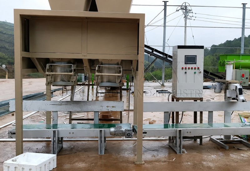 double bucket packaging machine for industrial fertilizer production