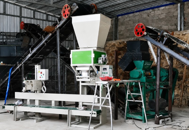 fast phosphate rock granules extrusion system