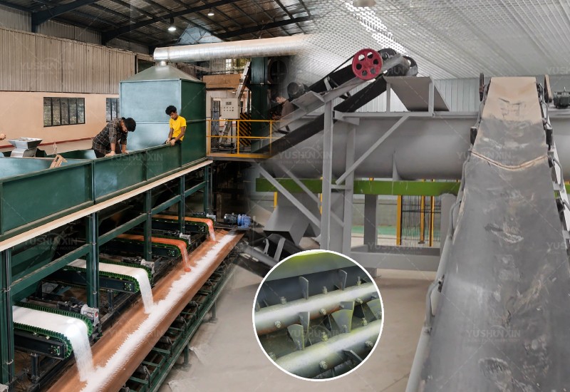 mix phosphate rock powder with additives for granulation