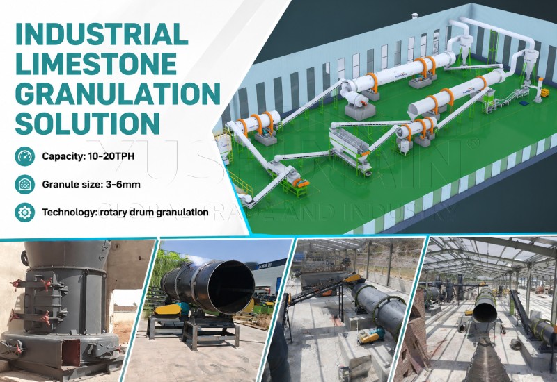 20TPH Industrial Limestone granulation solution