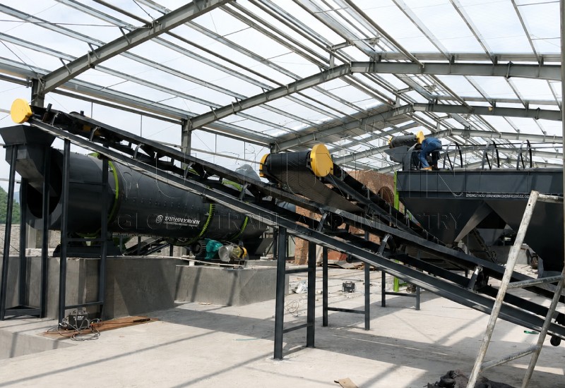 rotary drum granulation plant of granular limestone processing