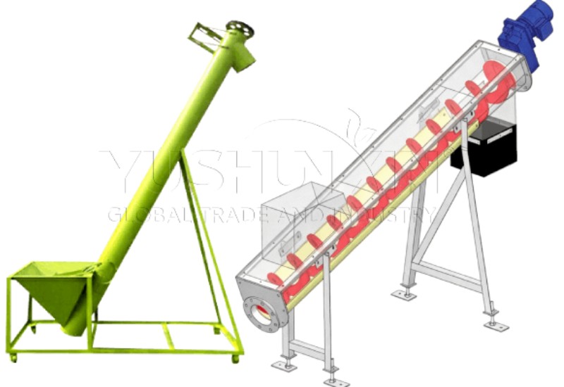 screw conveyor for small scale fertilizer powder sent