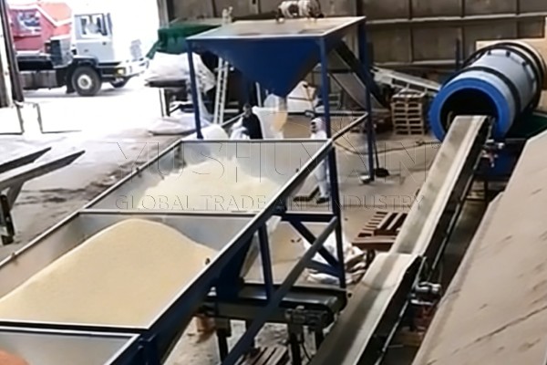 50TPH blend NPK fertilizer production plant operation