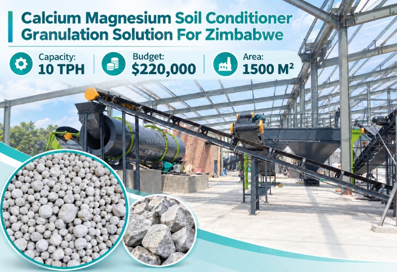 calcium magnesium soil conditioner granulation solution