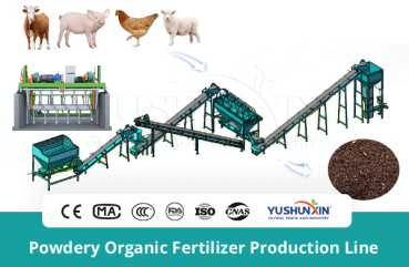 Powder organic fertilizer production solution