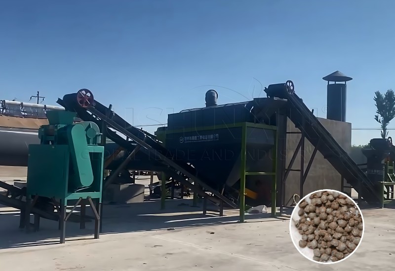 dry granulation line of organic fertilizer