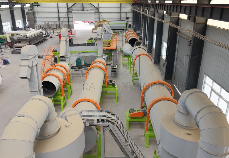 industrial organic fertilizer granulation line